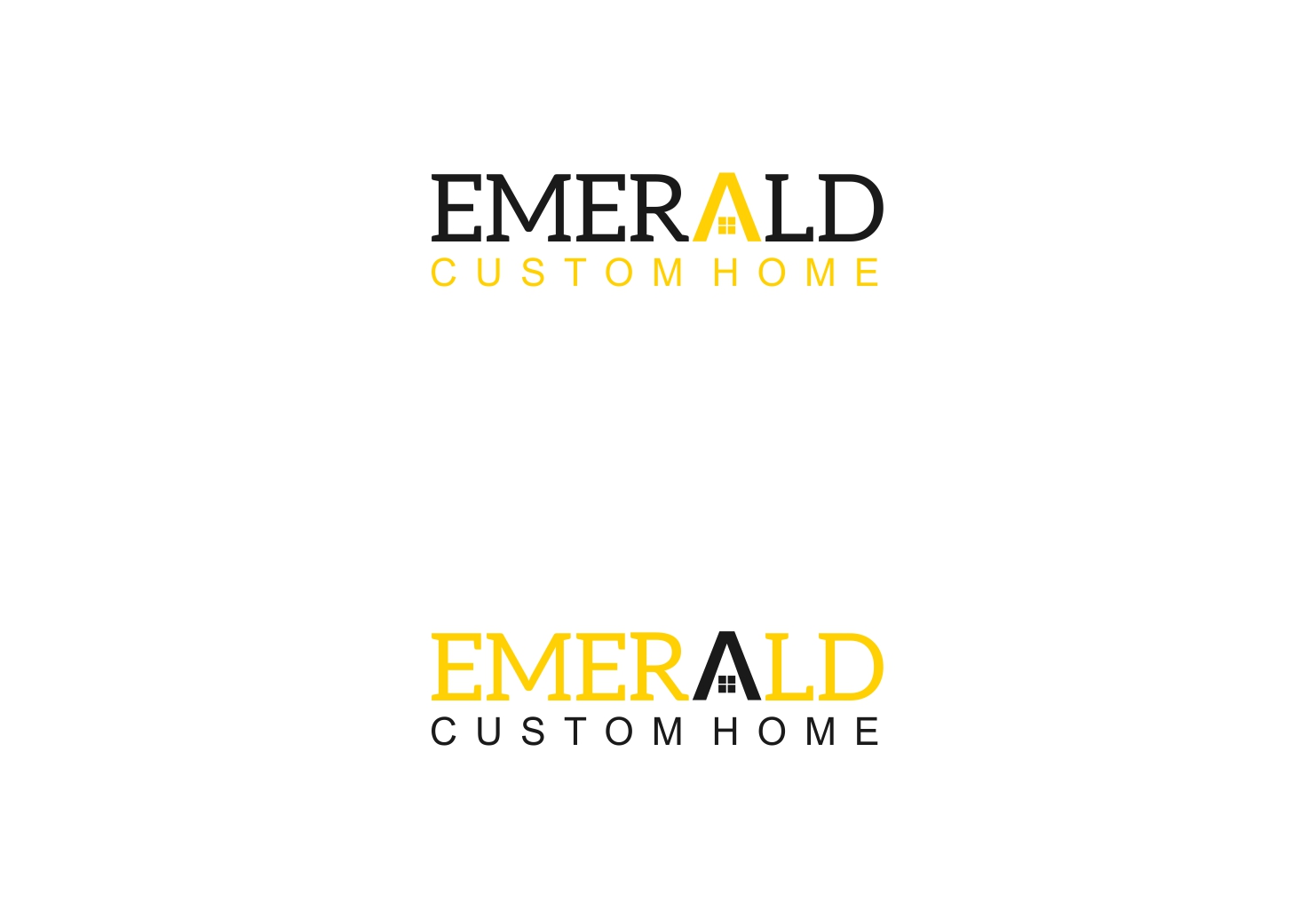 Logo Design by DyzDesign for Emerald Custom Homes | Design #19114255