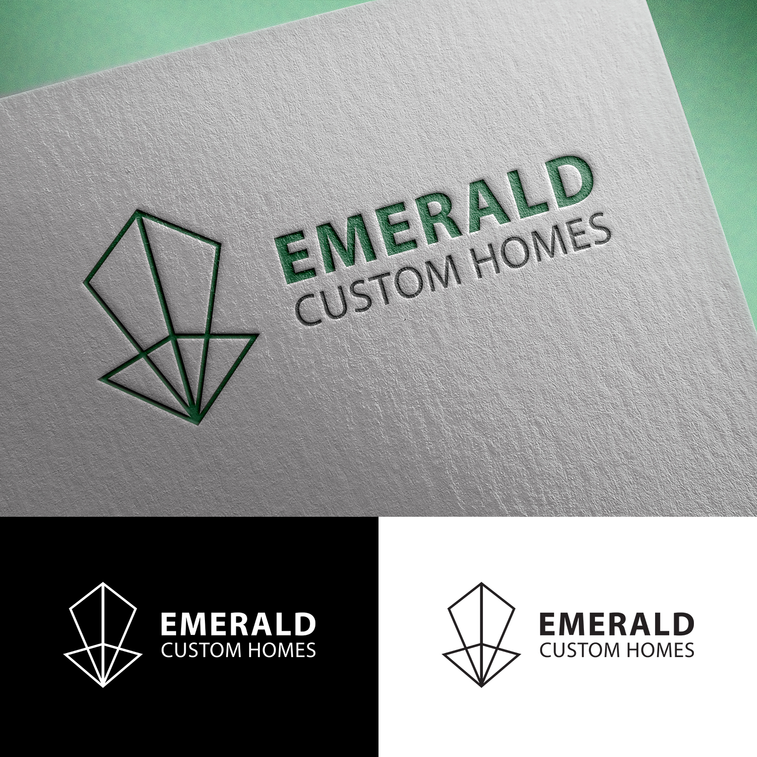 Logo-Design von GRAFFYC für Emerald Custom Homes | Design #19104265
