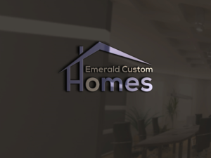 Logo Design by Rosaleen for Emerald Custom Homes | Design: #19114067
