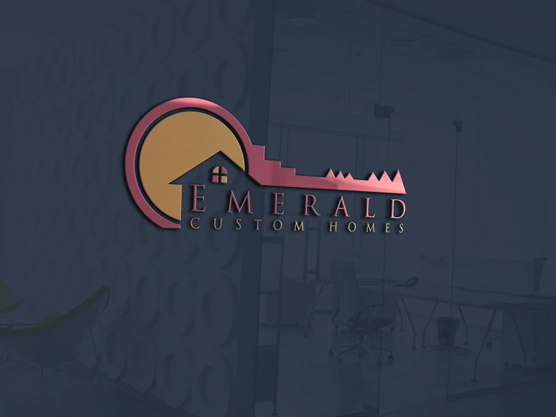 Logo Design by rose leslie for Emerald Custom Homes | Design #19111612