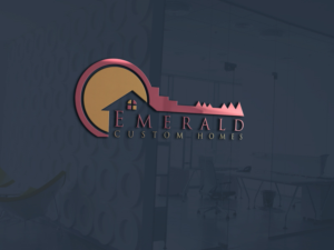 Logo Design by rose leslie for Emerald Custom Homes | Design: #19111612