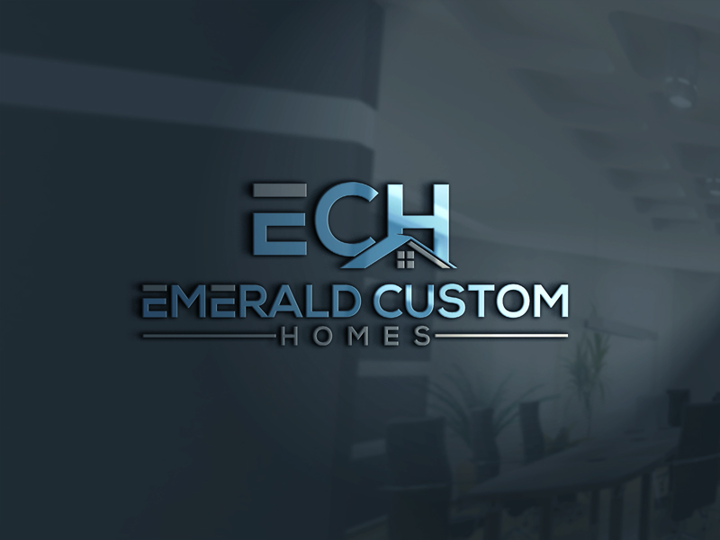 Logo Design by Malkuchulu for Emerald Custom Homes | Design #19108773