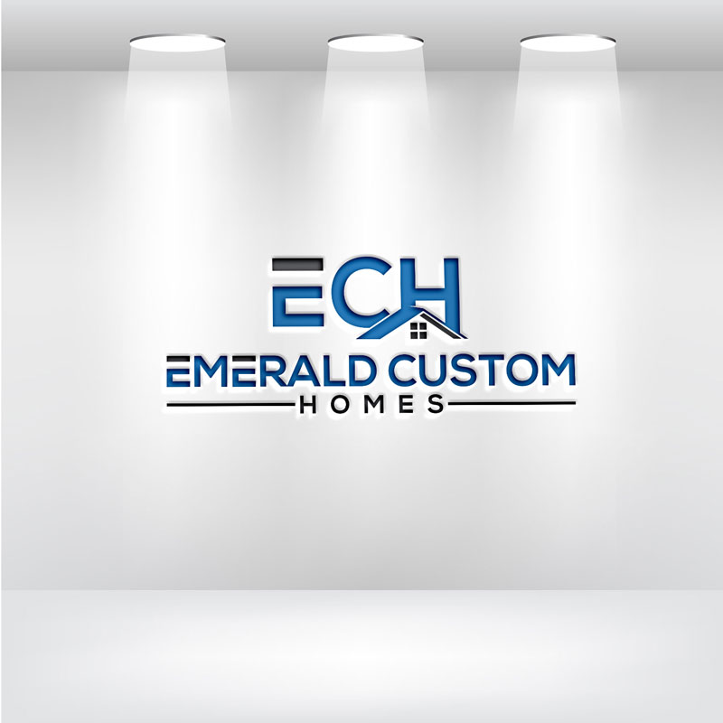 Logo Design by Malkuchulu for Emerald Custom Homes | Design #19108774