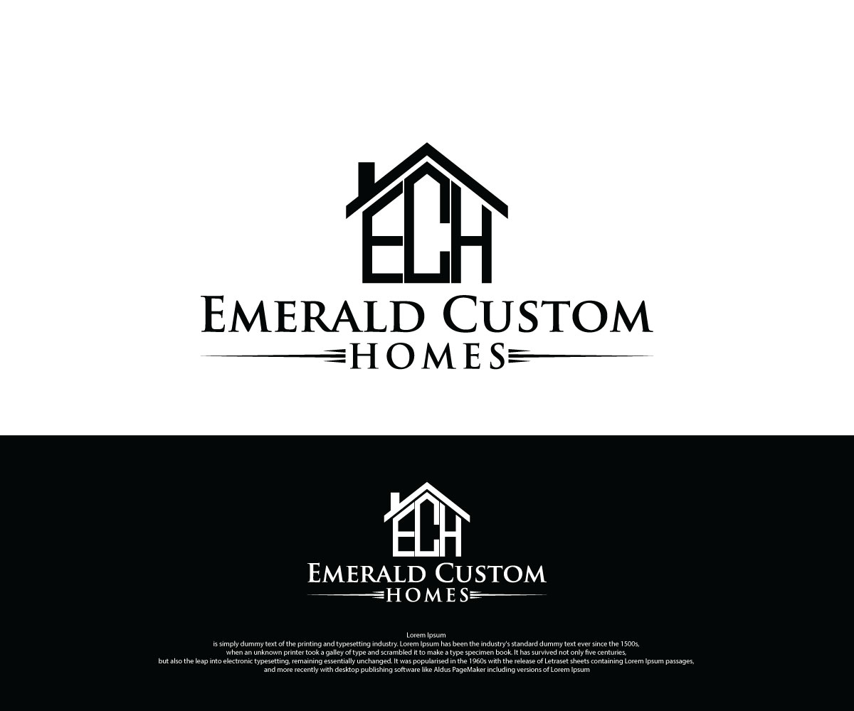 Logo Design by Designs_Hubs for Emerald Custom Homes | Design #19112469