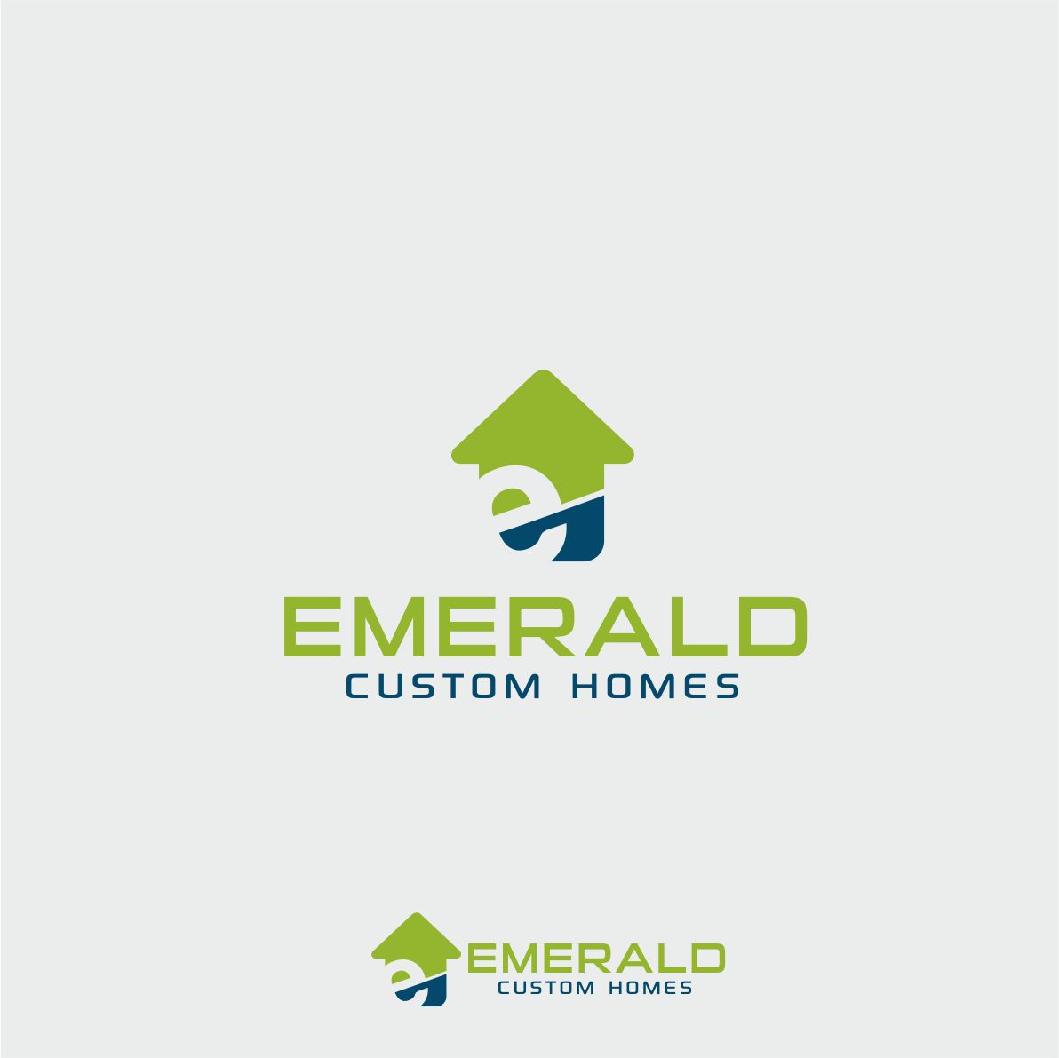 Logo Design by junior pxl design for Emerald Custom Homes | Design #19104650