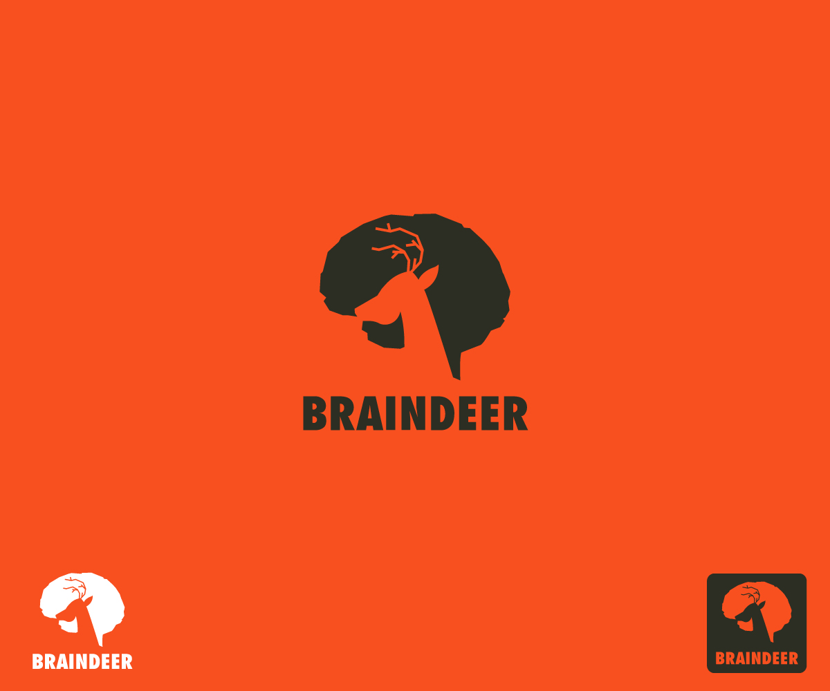 Logo Design by volebaba for Braindeer BVBA - BE0656.608.935 | Design #19066752