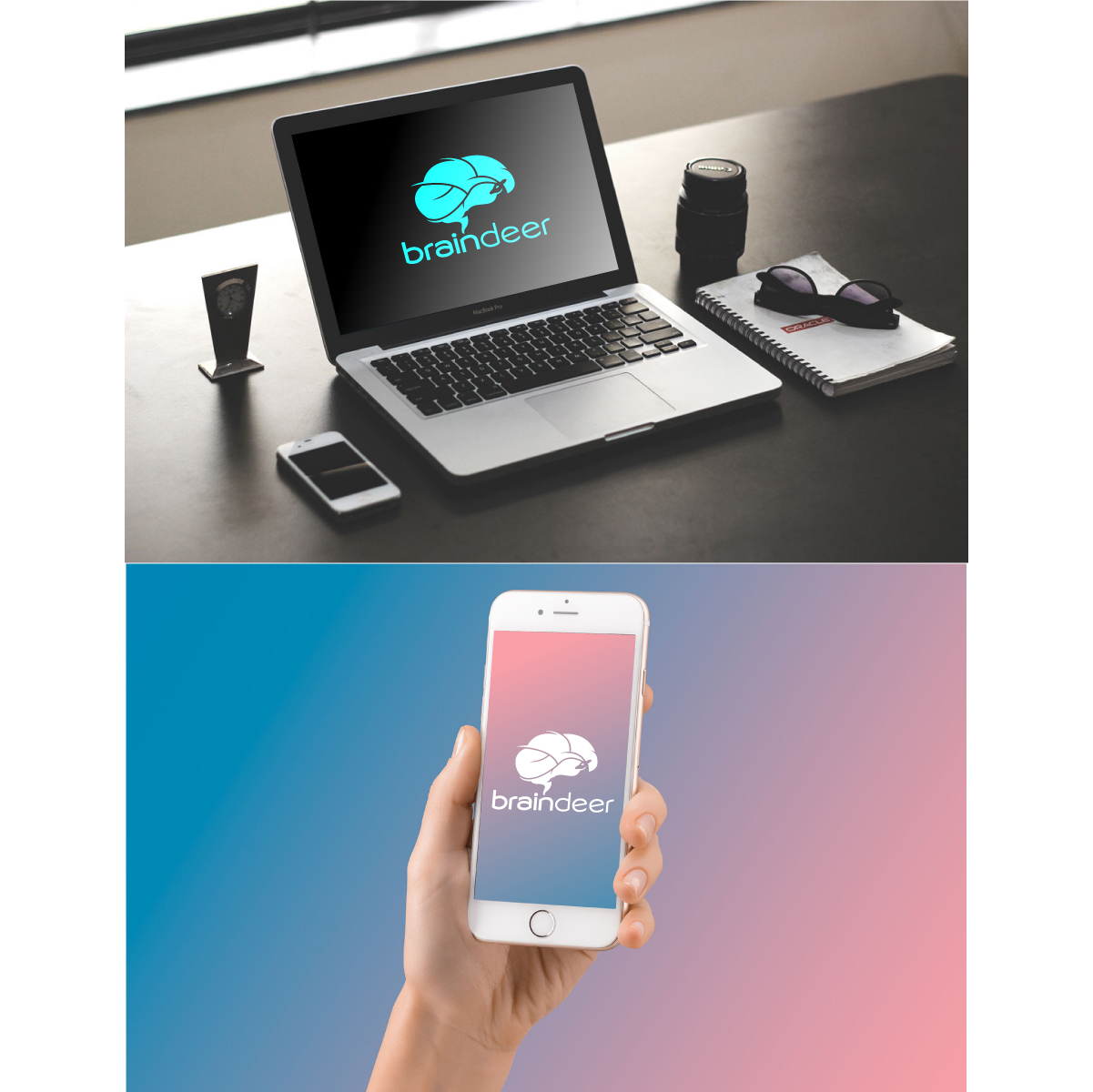 Logo Design by creative.bugs for Braindeer BVBA - BE0656.608.935 | Design #19162193