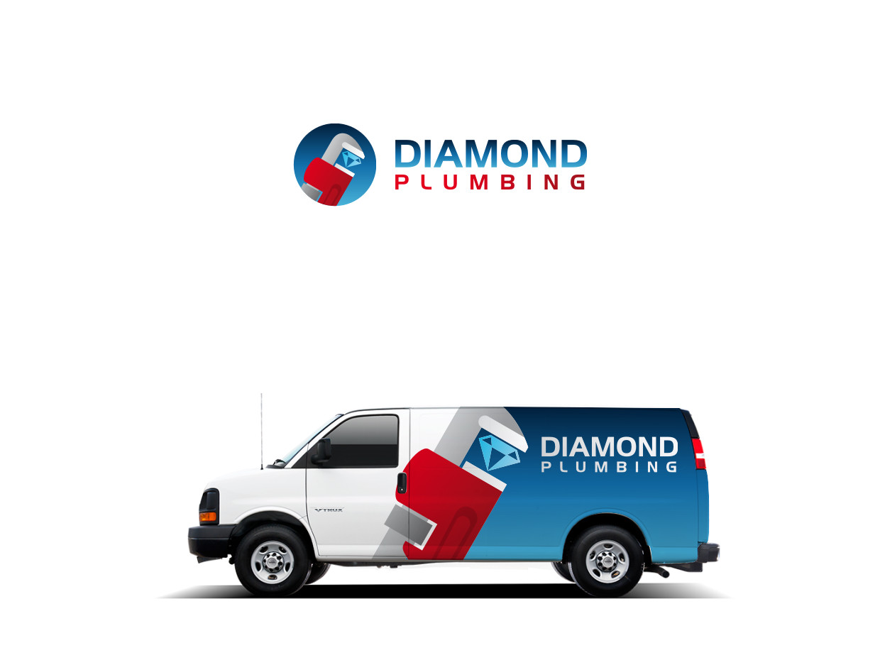 Logo Design by Atvento Graphics for Diamond Plumbing LLC | Design #19064315
