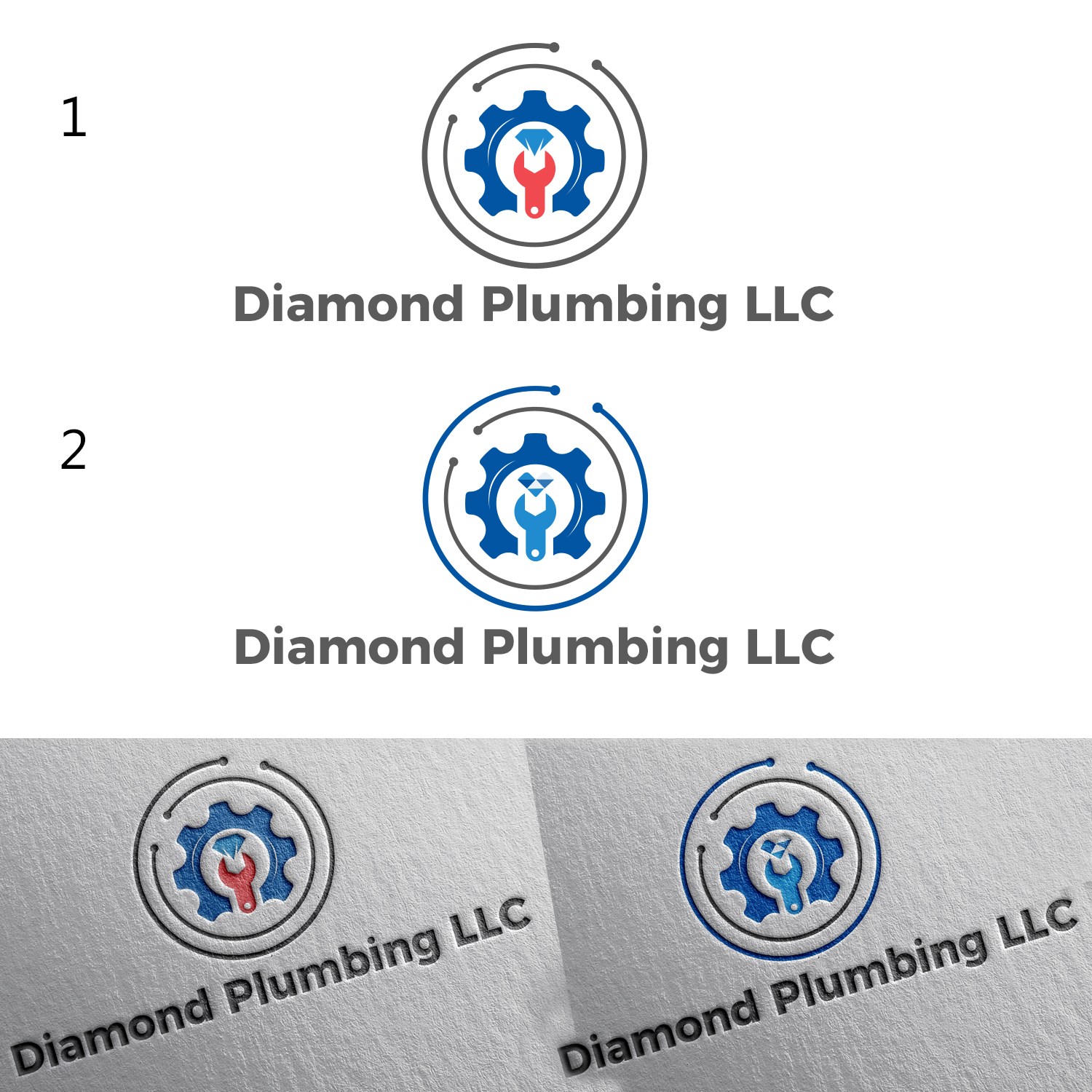 Logo Design by TSU Creations for Diamond Plumbing LLC | Design #19058763