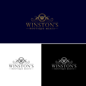 Winston's Boutique Meats | Logo Design by sankar999