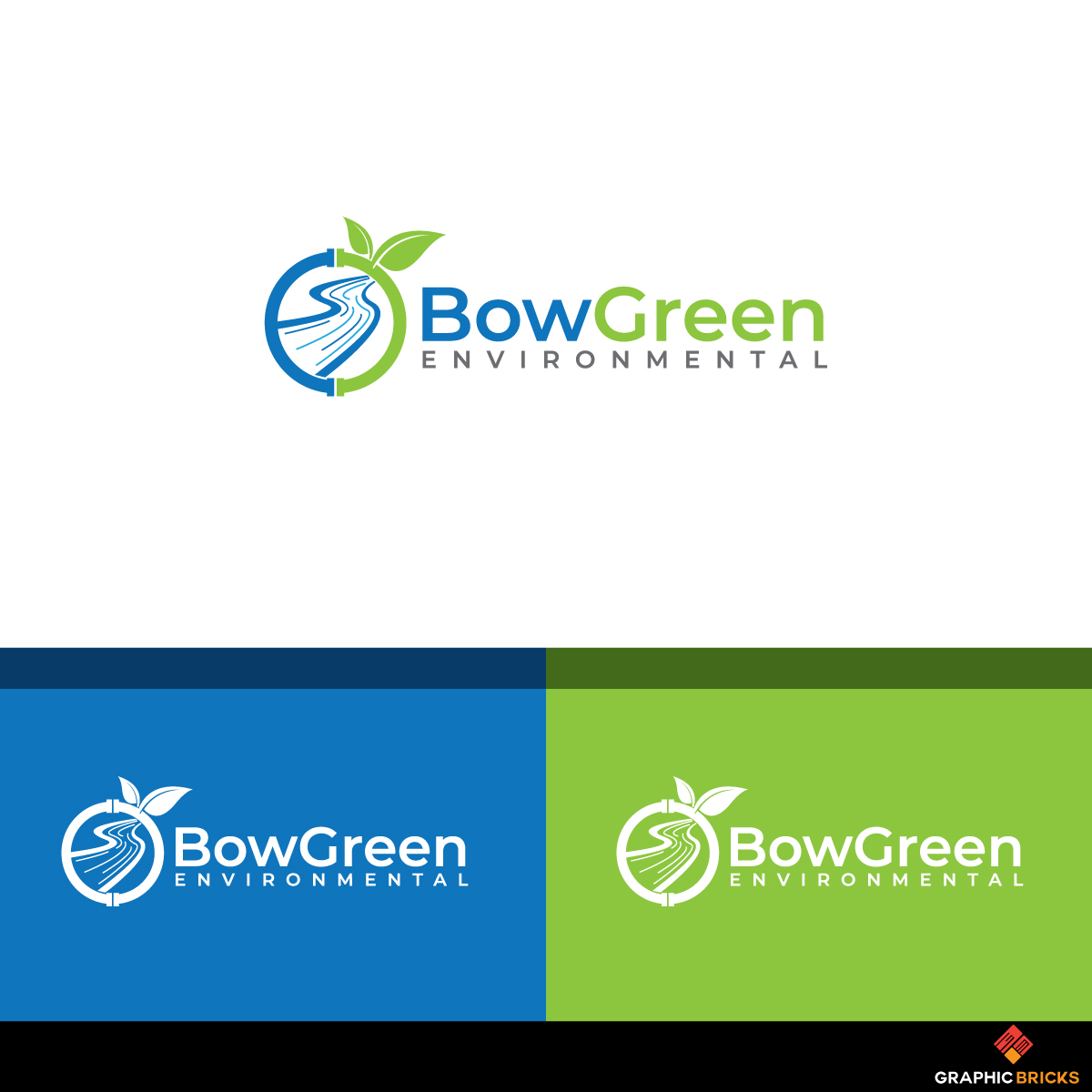 Logo Design by Graphic Bricks for BowGreen Environmental | Design #19065851