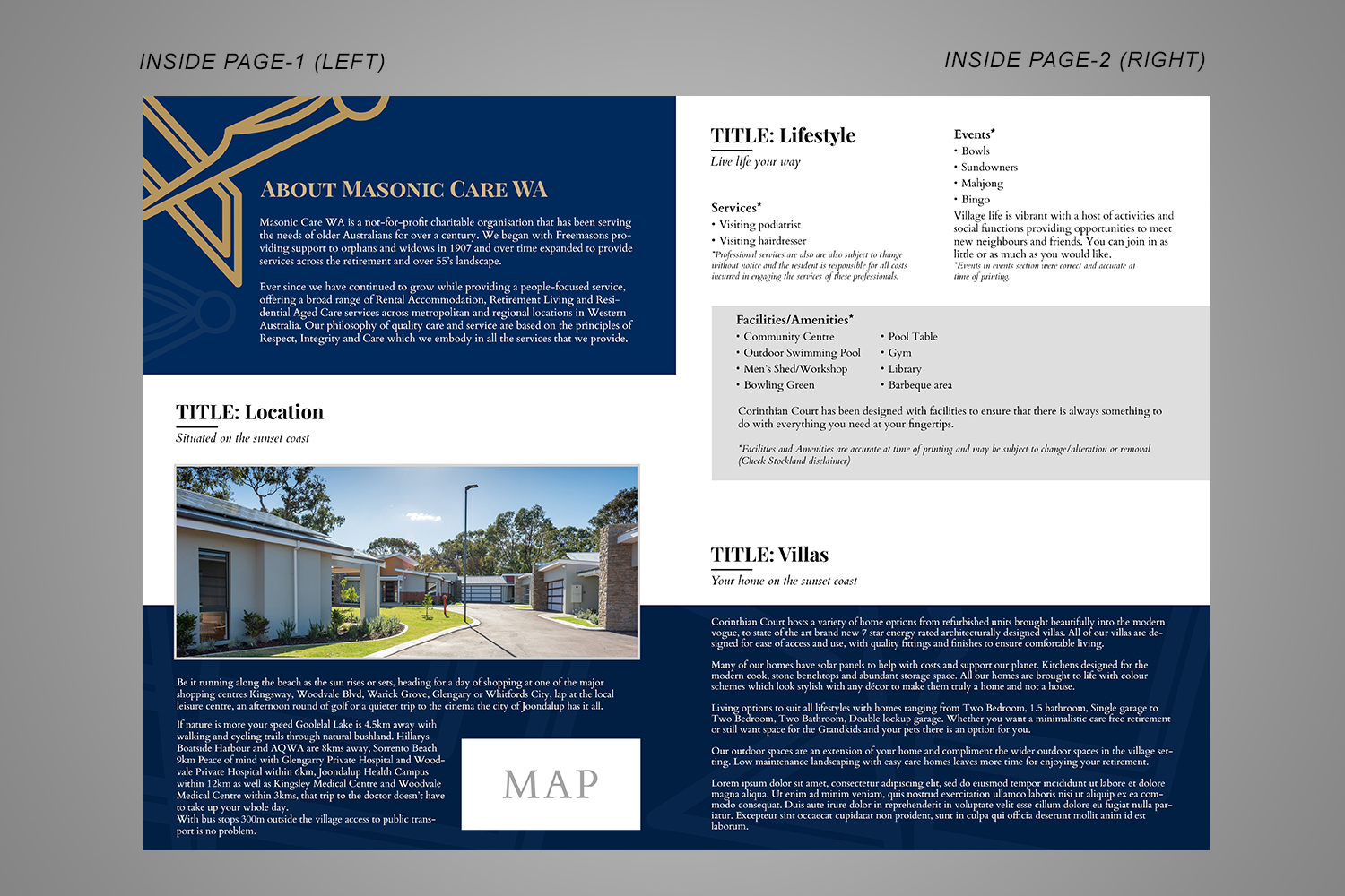 Graphic Design by MDesigns ™ for Masonic Care WA | Design #19091690