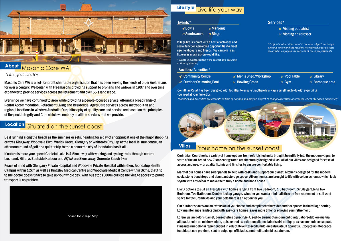Graphic Design by Parul for Masonic Care WA | Design #19079753