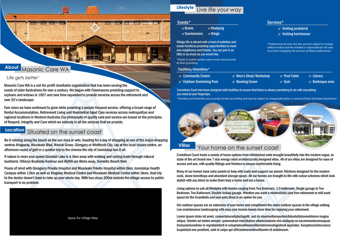 Graphic Design by Parul for Masonic Care WA | Design #19085269