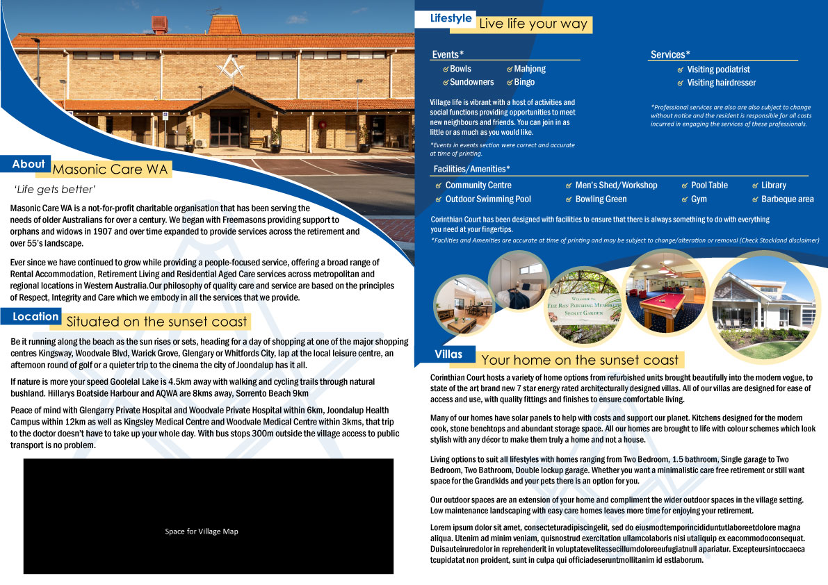 Graphic Design by Parul for Masonic Care WA | Design #19085306