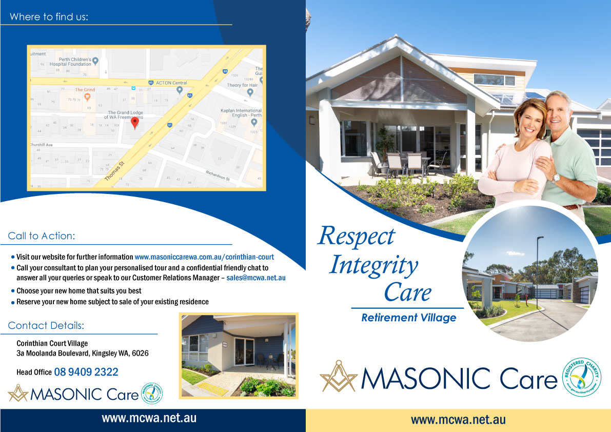 Grafik-Design von Parul für Masonic Care WA | Design #19085309