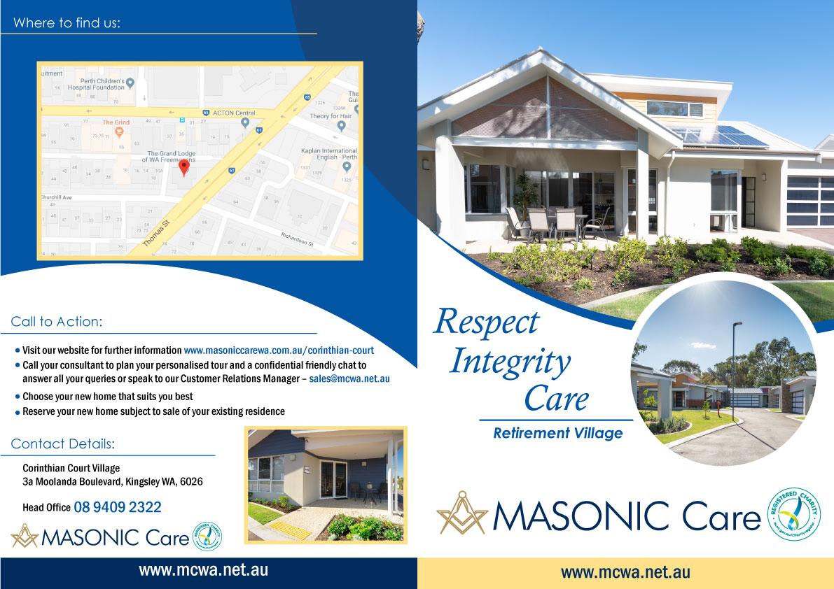 Grafik-Design von Parul für Masonic Care WA | Design #19085313