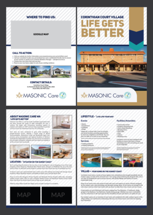 Graphic Design by Deziners Zone for Masonic Care WA | Design: #19058895