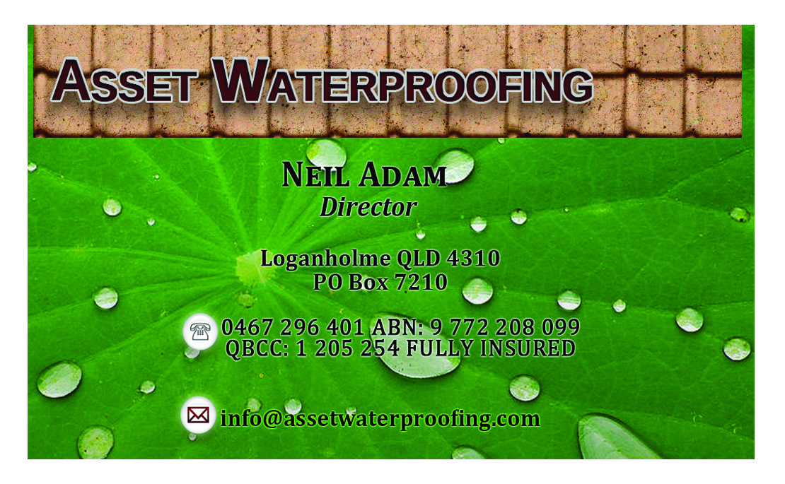 Business Card Design by Venus L. Penaflor for Asset Waterproofing | Design #2856855