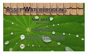Diseño de Tarjeta de Presentación por Venus L. Penaflor para Asset Waterproofing | Diseño: #2856855