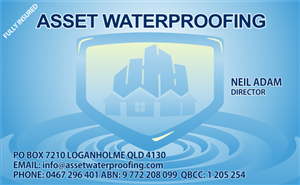 Design de Carte de Visite par denny djoko pour Asset Waterproofing | Design #2866152