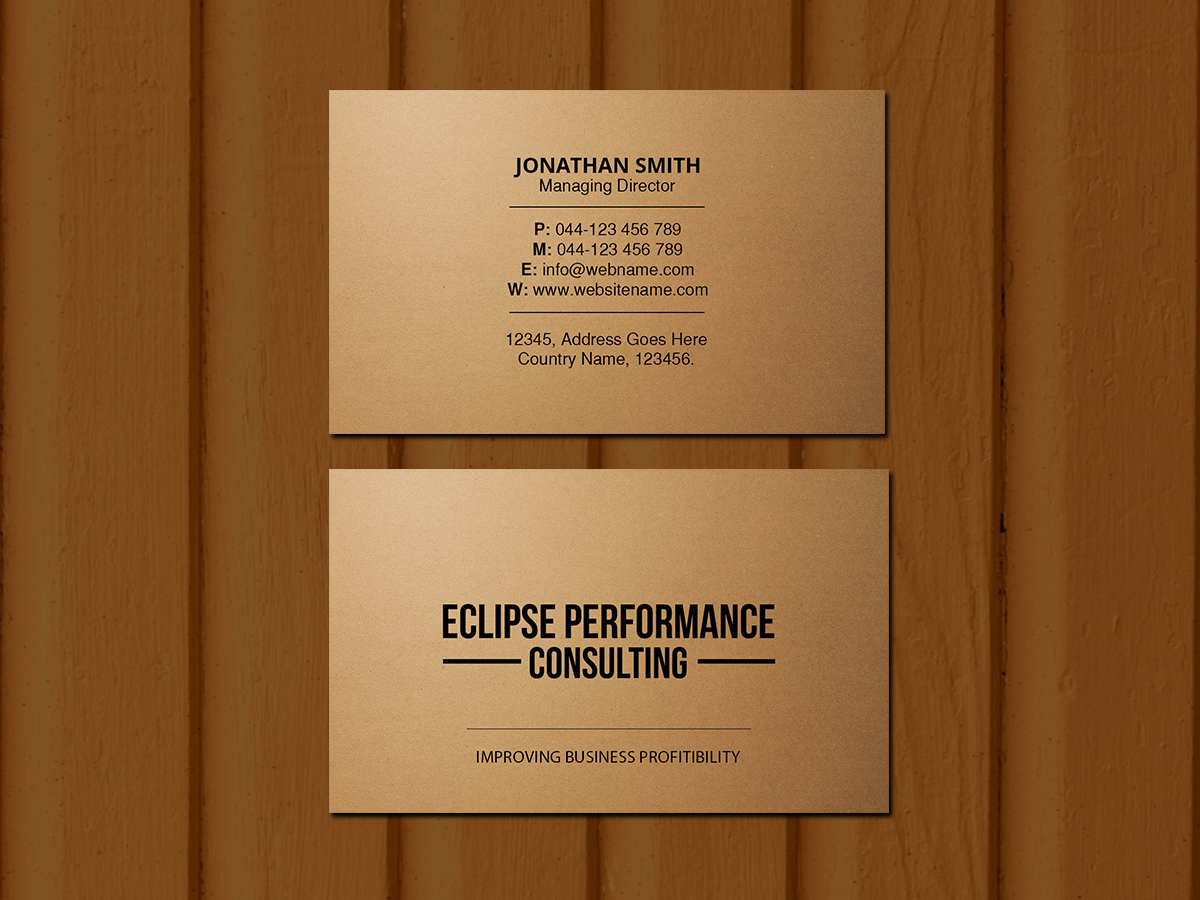 Business Card Design by Creations Box 2015 for Eclipse Business Consulting | Design #19089789