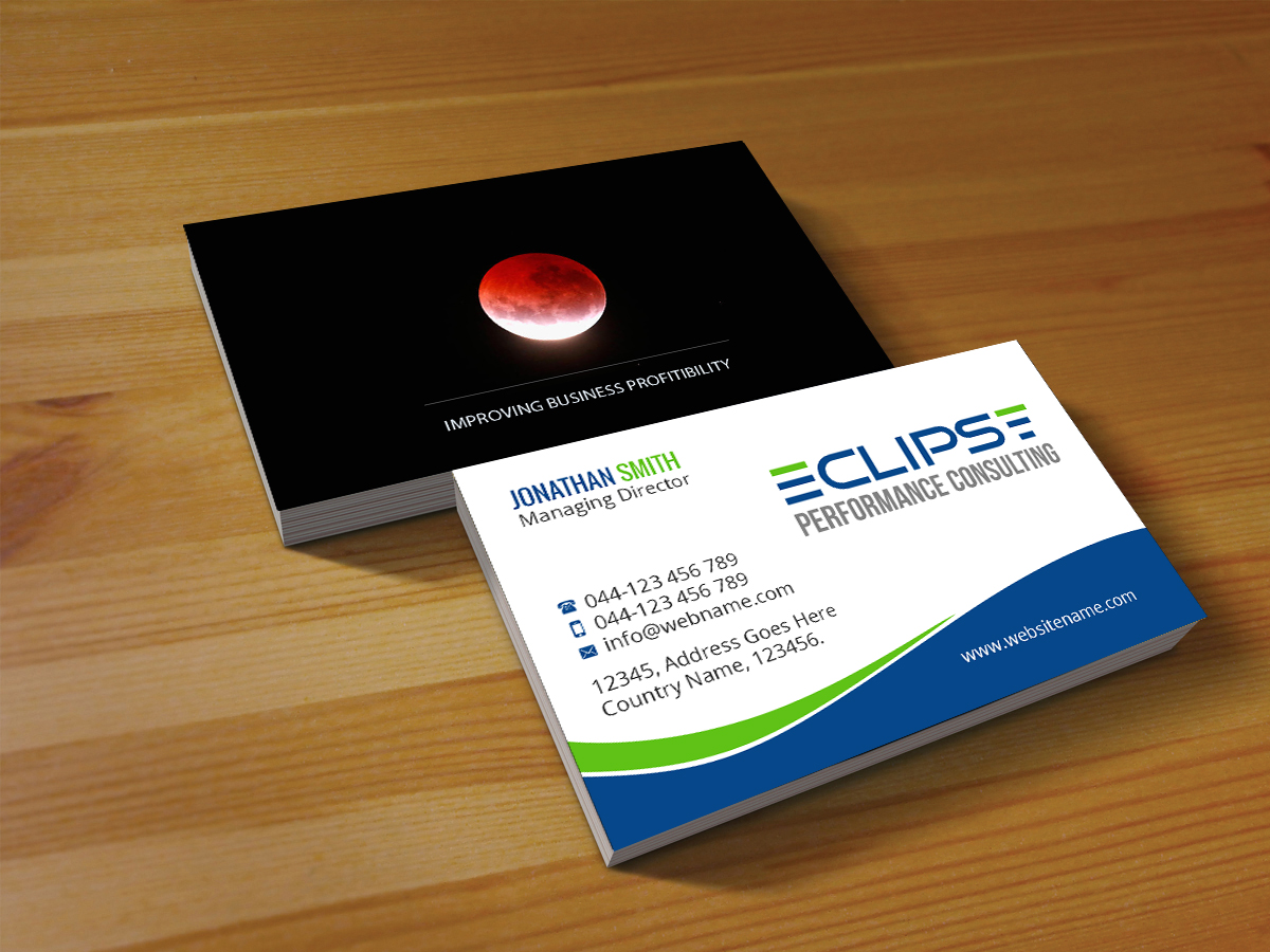 Diseño de Tarjeta de Presentación por Creations Box 2015 para Eclipse Business Consulting | Diseño #19089797