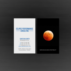 Diseño de Tarjeta de Presentación por Creations Box 2015 para Eclipse Business Consulting | Diseño: #19089799