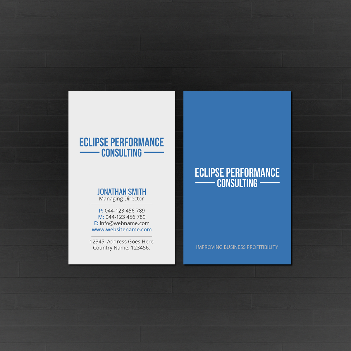 Visitenkarten-Design von Creations Box 2015 für Eclipse Business Consulting | Design #19089800