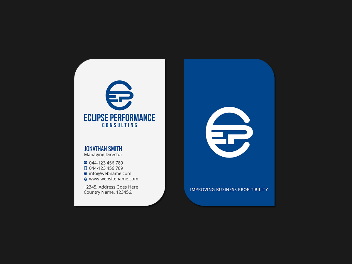 Visitenkarten-Design von Creations Box 2015 für Eclipse Business Consulting | Design #19089846