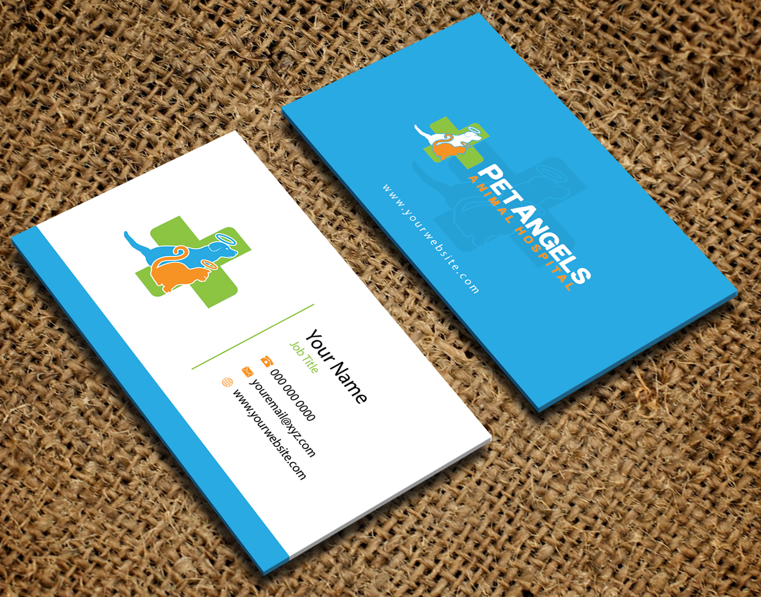 Diseño de Tarjeta de Presentación por Riz' para Pet Angels Animal Hospitals | Diseño #19063719