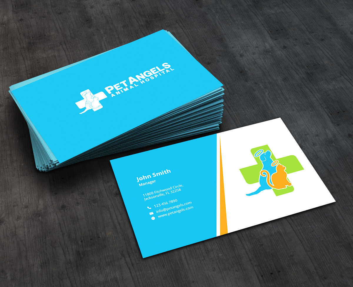 Diseño de Tarjeta de Presentación por AbyJohns para Pet Angels Animal Hospitals | Diseño #19065322