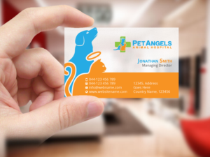 Business Card Design by Creations Box 2015 for Pet Angels Animal Hospitals | Design: #19069382