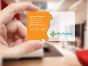 Business Card Design by Creations Box 2015 for Pet Angels Animal Hospitals | Design: #19069384