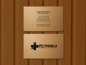 Business Card Design by Creations Box 2015 for Pet Angels Animal Hospitals | Design: #19069386