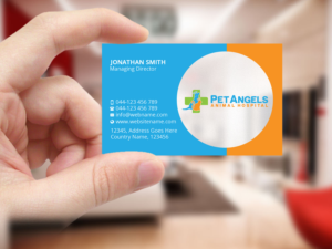 Business Card Design by Creations Box 2015 for Pet Angels Animal Hospitals | Design: #19069397