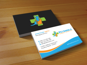 Business Card Design by Creations Box 2015 for Pet Angels Animal Hospitals | Design: #19069405
