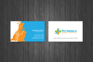 Business Card Design by Creations Box 2015 for Pet Angels Animal Hospitals | Design: #19082175