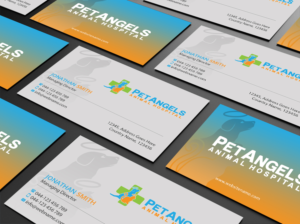 Business Card Design by Creations Box 2015 for Pet Angels Animal Hospitals | Design: #19082184