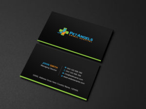 Business Card Design by Creations Box 2015 for Pet Angels Animal Hospitals | Design: #19082189