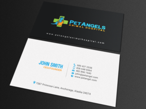Business Card Design by chandrayaan.creative for Pet Angels Animal Hospitals | Design: #19063387