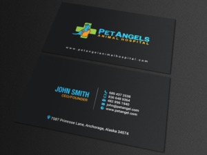 Business Card Design by chandrayaan.creative for Pet Angels Animal Hospitals | Design: #19063388