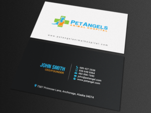 Business Card Design by chandrayaan.creative for Pet Angels Animal Hospitals | Design: #19063389