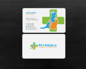 Business Card Design by chandrayaan.creative for Pet Angels Animal Hospitals | Design: #19063396