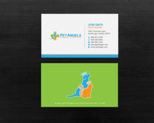Business Card Design by chandrayaan.creative for Pet Angels Animal Hospitals | Design: #19063397
