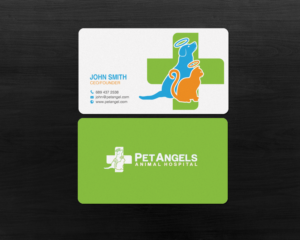 Business Card Design by chandrayaan.creative for Pet Angels Animal Hospitals | Design: #19063399