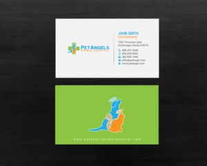 Business Card Design by chandrayaan.creative for Pet Angels Animal Hospitals | Design: #19063401