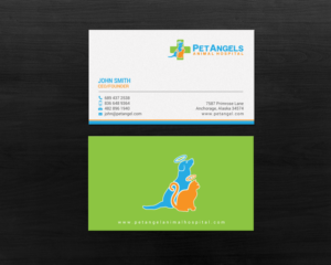 Business Card Design by chandrayaan.creative for Pet Angels Animal Hospitals | Design: #19063409