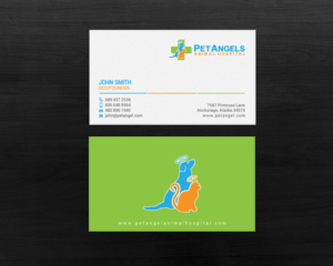 Business Card Design by chandrayaan.creative for Pet Angels Animal Hospitals | Design: #19063410