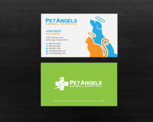 Business Card Design by chandrayaan.creative for Pet Angels Animal Hospitals | Design: #19063411